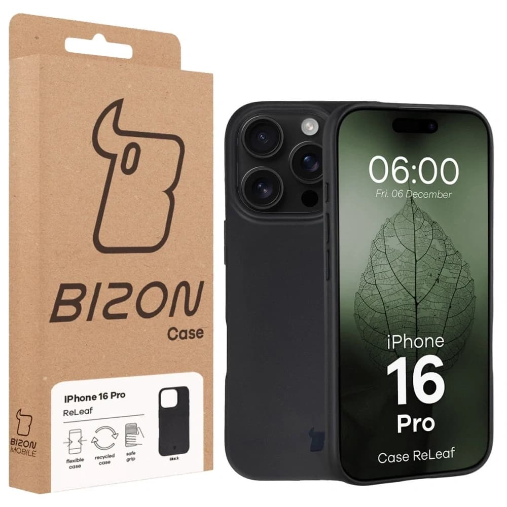 Bizon Case ReLeaf Apple iPhone 16 Pro schwarz
 - 6