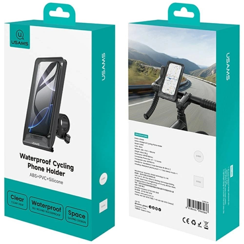 USAMS ZJ083 Waterproof Bicycle Mount Black - 5