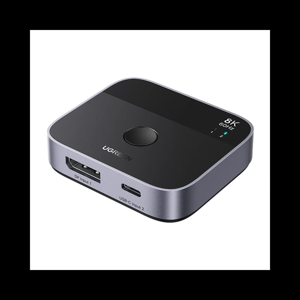 UGREEN AW701 DisplayPort zu USB-C Adapter, 2-in-1 Schalter Aus
 - 1