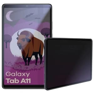 Prywatyzujące szkło hybrydowe Bizon Glass Tab Mule Shadow do Samsung Galaxy Tab A11 matowe