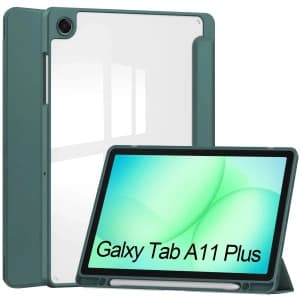 Bizon Case Tab Clear Matt Samsung Galaxy Tab A11+ Plus / A9+ Plus dunkelgrün