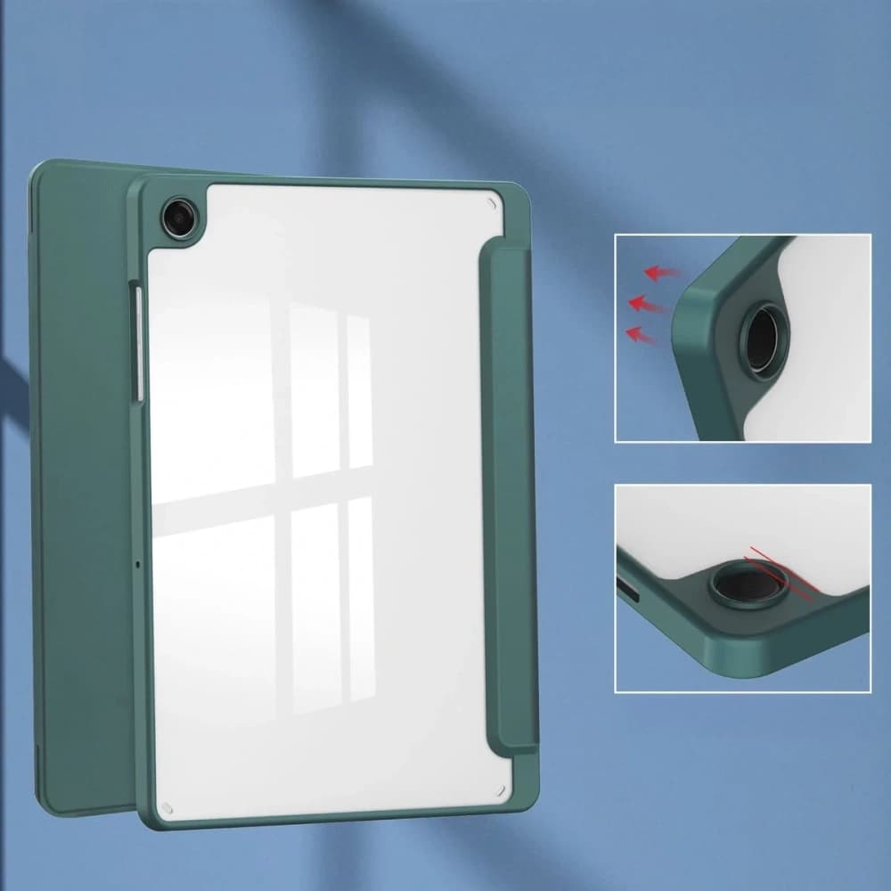 Bizon Case Tab Clear Matt Samsung Galaxy Tab A11+ Plus / A9+ Plus dunkelgrün - 3