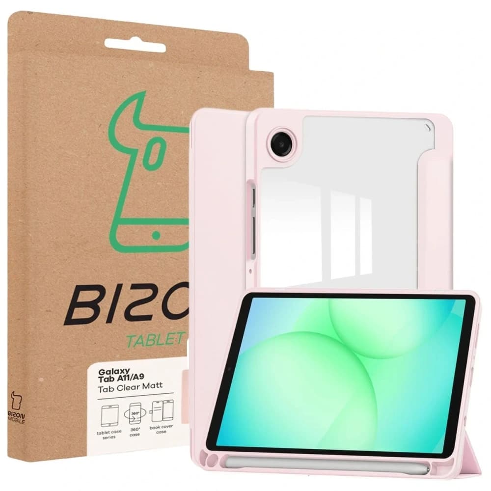 Bizon Case Tab Clear Matt Samsung Galaxy Tab A11 / A9 rosa - 8