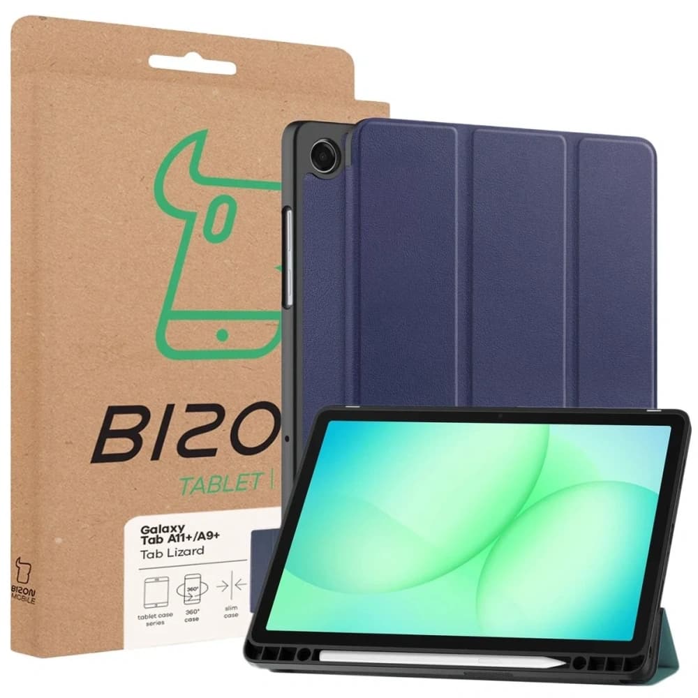 Bizon Case Tab Lizard Samsung Galaxy Tab A11+ Plus / A9+ Plus navy blue - 9