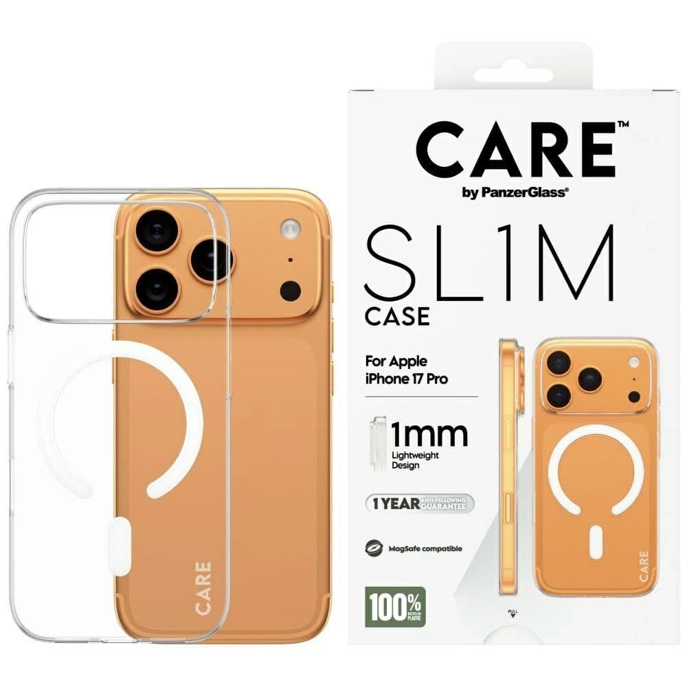 CARE by PanzerGlass SL1M MagSafe Apple iPhone 17 Pro clear - 1