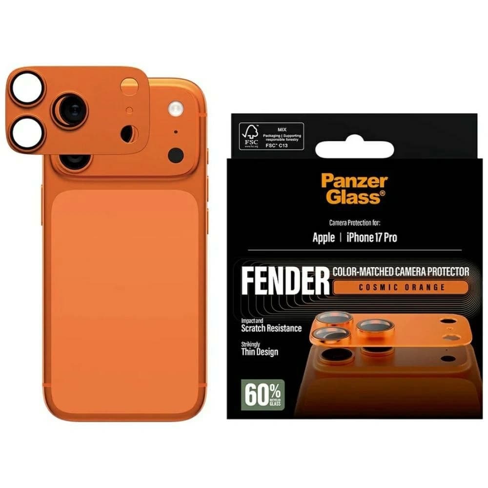 PanzerGlass Fender Camera Protector Apple iPhone 17 Pro orange - 1