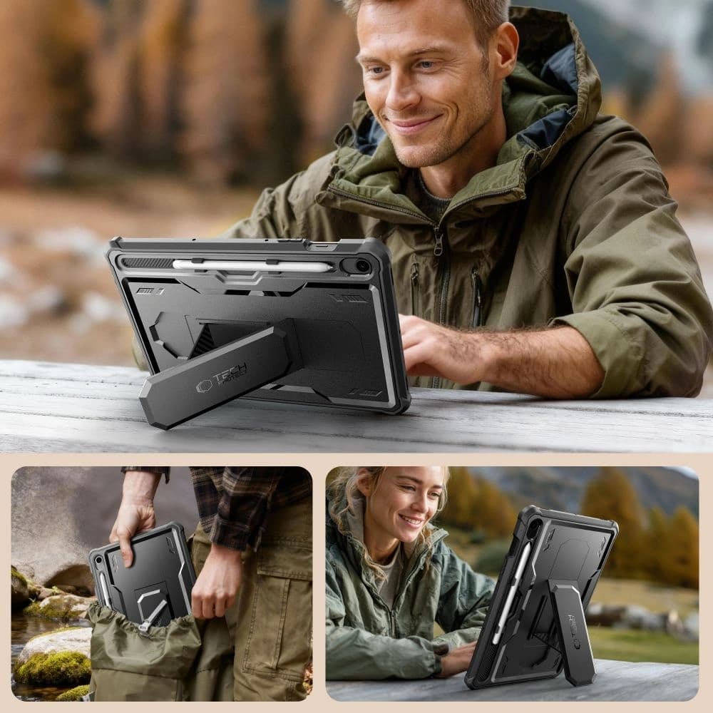Tech-Protect Kevlar Pro Samsung Galaxy Tab S9 11.0 / S10 Fe / S10 Lite 10.9 X710 / X716b / X520 / X526 / X400 / X406b Black - 3
