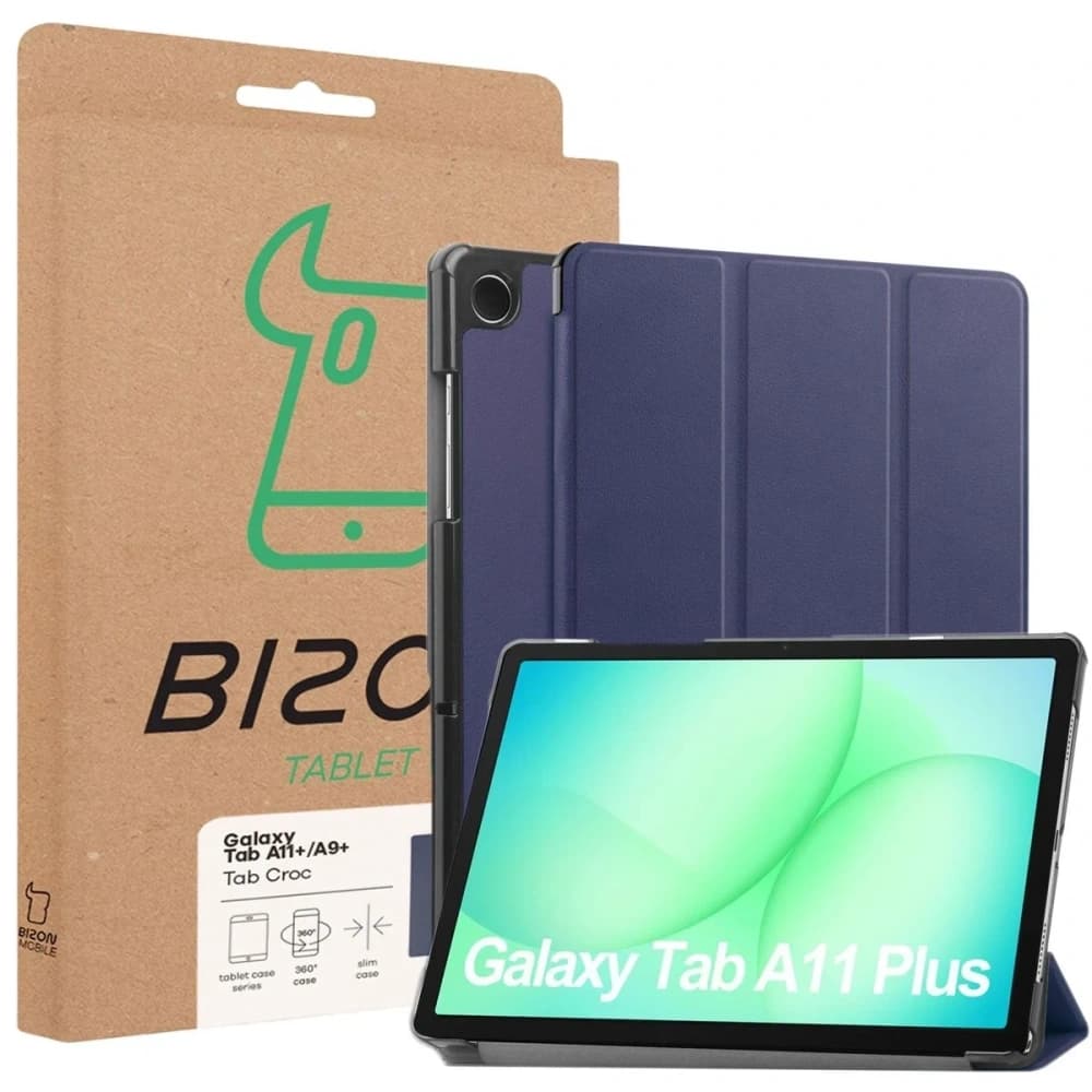 Bizon Case Tab Croc Samsung Galaxy Tab A11+ Plus / A9+ Plus marineblau - 8