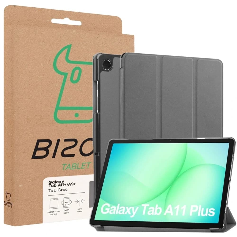 Bizon Case Tab Croc Samsung Galaxy Tab A11+ Plus / A9+ Plus grau - 8