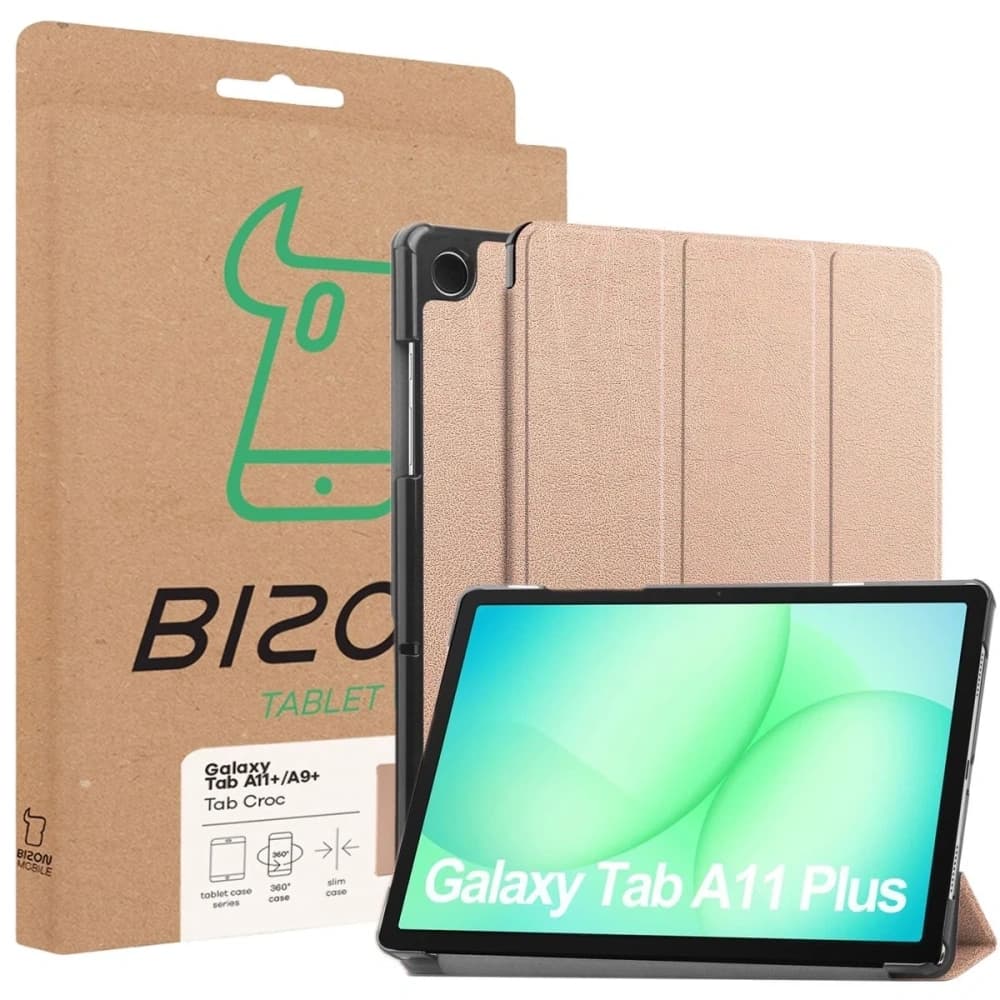Bizon Case Tab Croc Samsung Galaxy Tab A11+ Plus / A9+ Plus rose-gold - 8