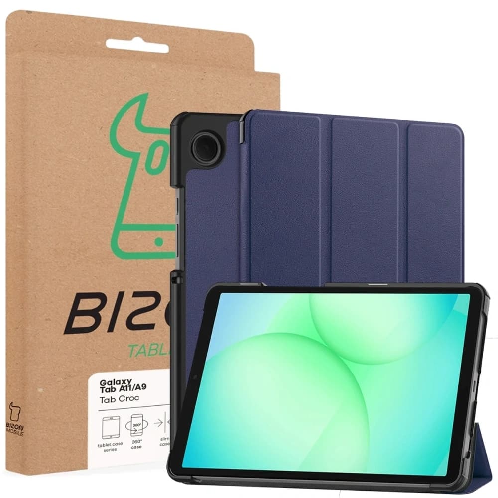 Bizon Case Tab Croc Samsung Galaxy Tab A11 / A9 marineblau - 8