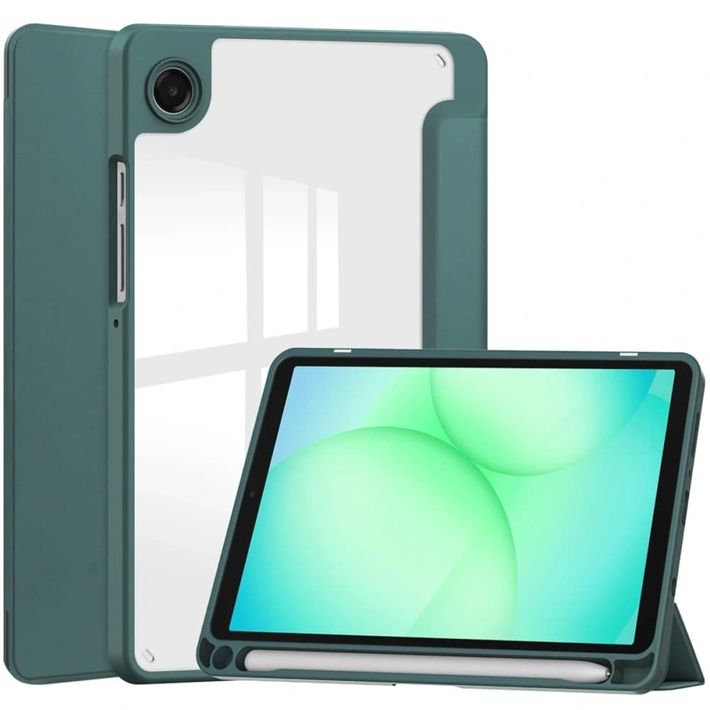 Bizon Case Tab Clear Matt Samsung Galaxy Tab A11 / A9 dark green - 1