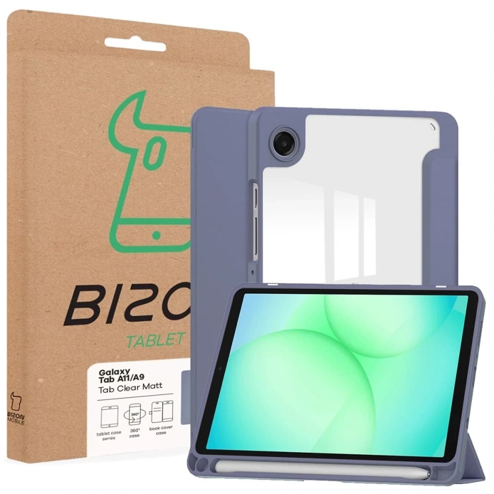Bizon Case Tab Clear Matt Samsung Galaxy Tab A11 / A9 lavender - 8