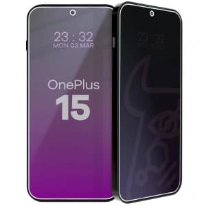 Prywatyzujące szkło hybrydowe Bizon Glass Mule Shadow do OnePlus 15 matowe