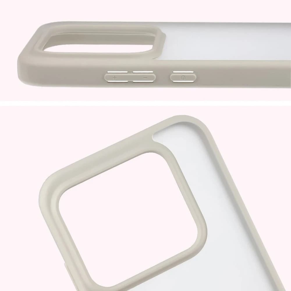 Bizon Case Angelo Realme GT 8 Pro semi-transparent with a beige frame - 3