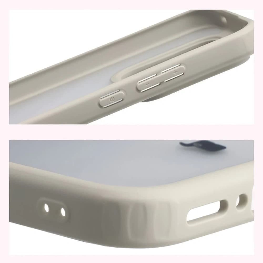 Bizon Case Angelo Realme GT 8 Pro semi-transparent with a beige frame - 4
