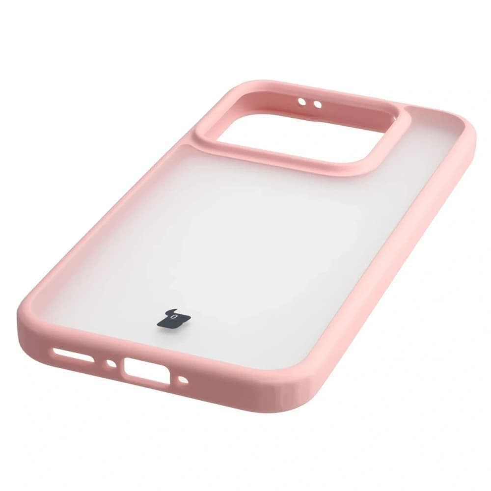 Bizon Case Angelo Realme GT 8 Pro semi-transparent mit einem hellrosa Rahmen 
 - 5