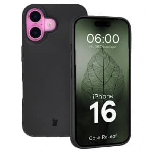 Bizon Case ReLeaf Apple iPhone 16 schwarz 
