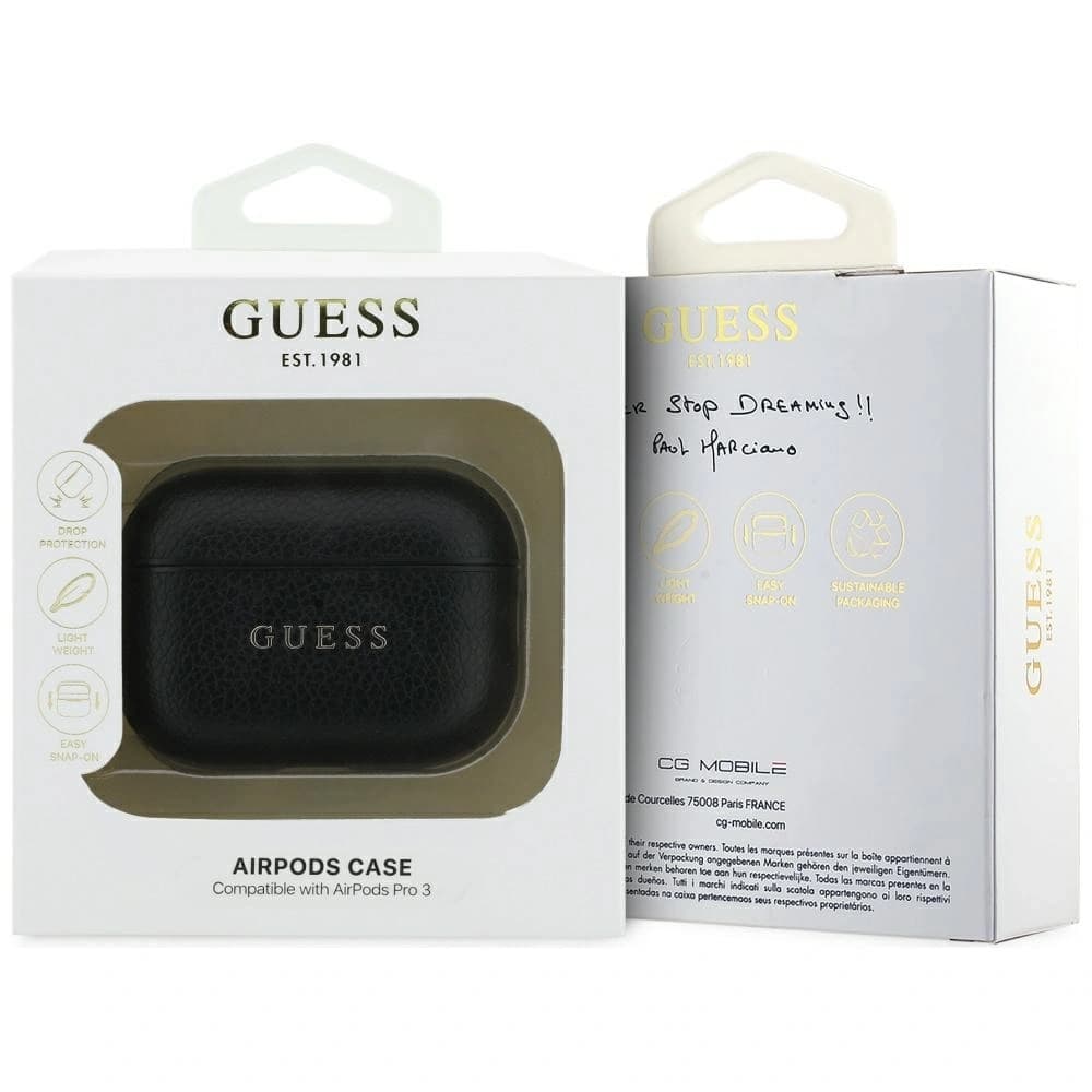 Guess Grained Classic Logo Apple AirPods Pro 3 schwarz 
 - 4