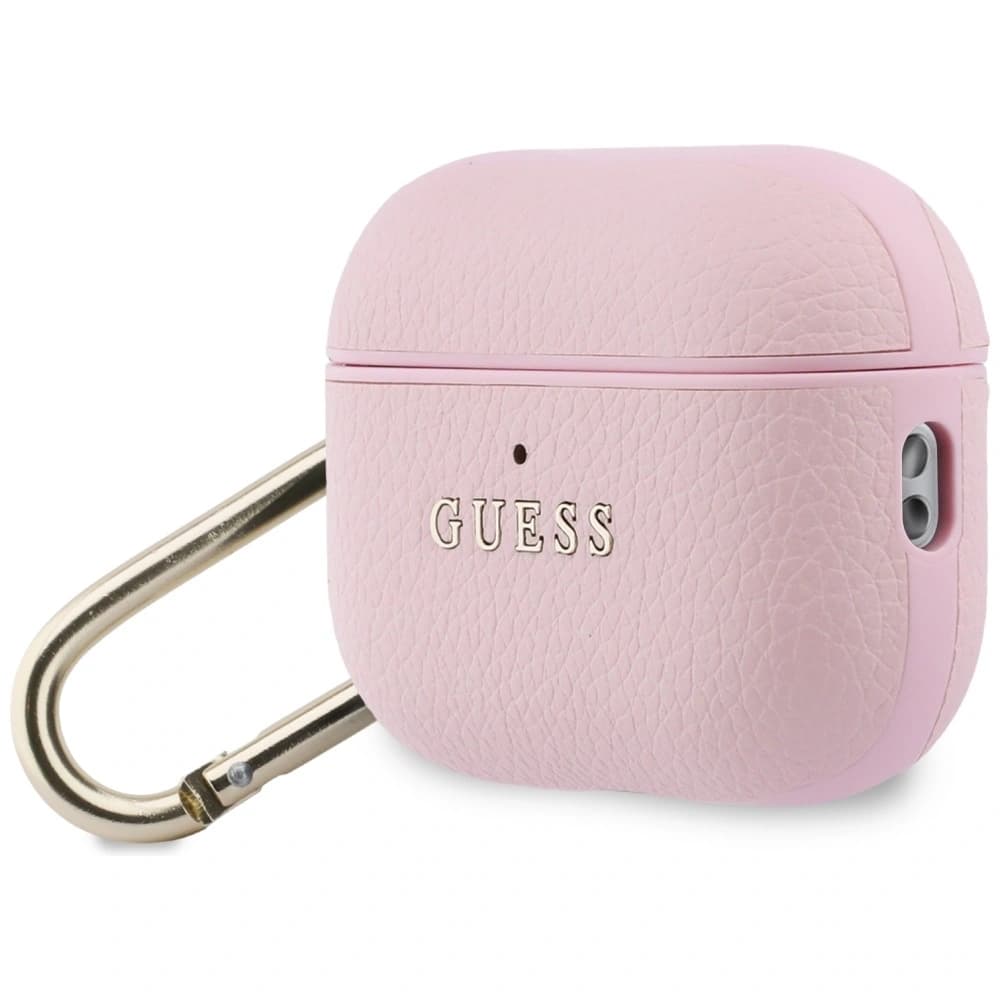 Guess Grained Classic Logo Apple AirPods Pro 3 rosa 
 - 3