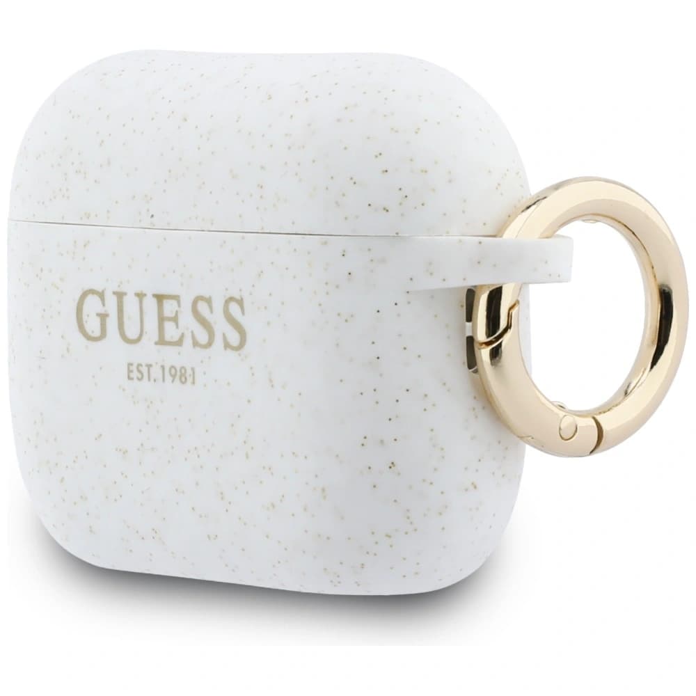 Guess Silicone Glitter Ring Apple AirPods Pro 3 weiß 
 - 3