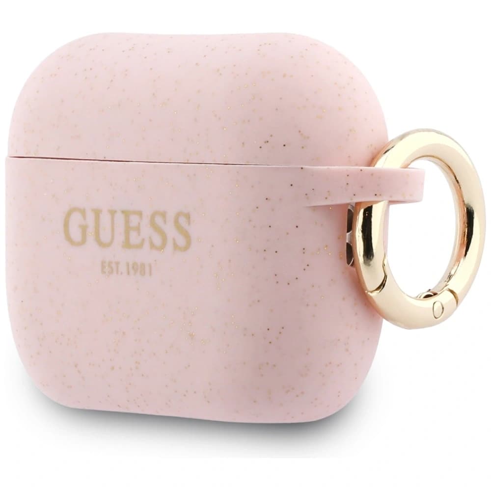 Guess Silicone Glitter Ring Apple AirPods Pro 3 rosa 
 - 3