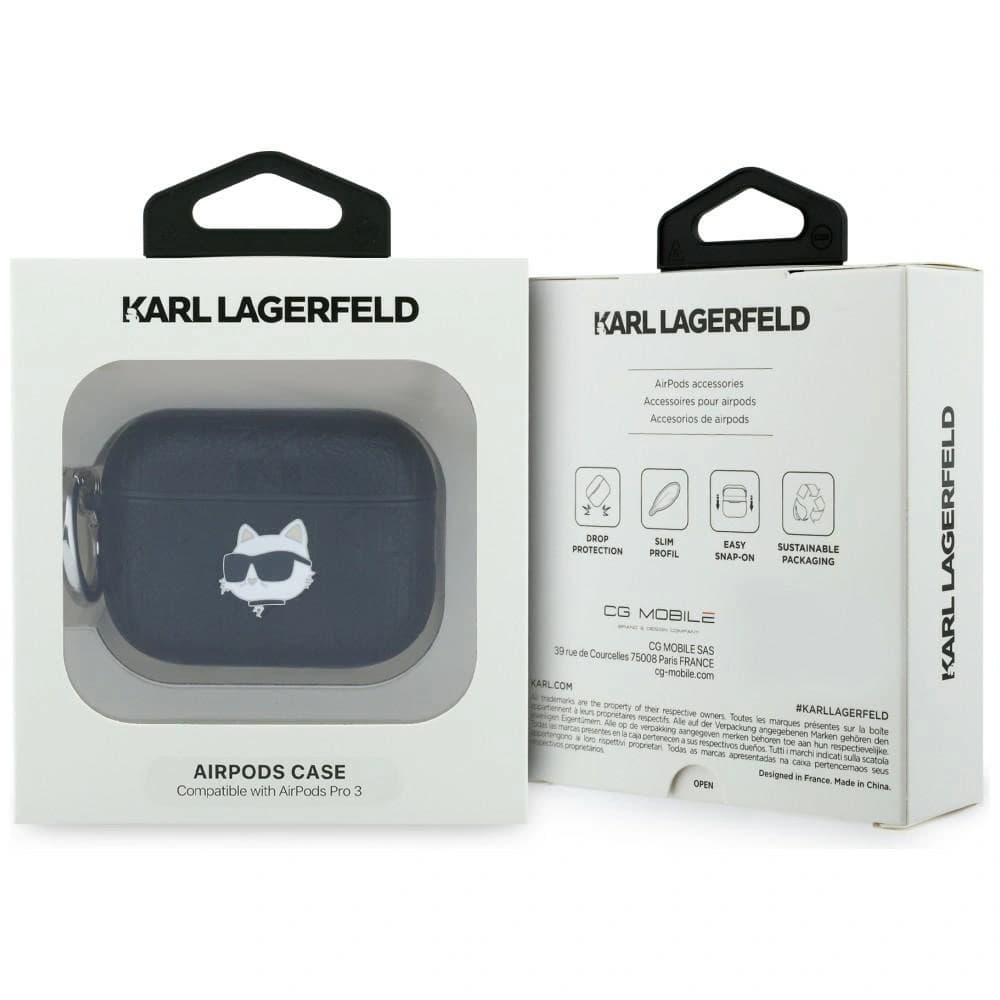Karl Lagerfeld Monogram Choupette Head Apple AirPods Pro 3 black - 4