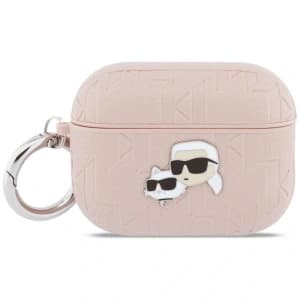 Karl Lagerfeld Monogram Karl & Choupette Kopf Apple AirPods Pro 3 rosa 
