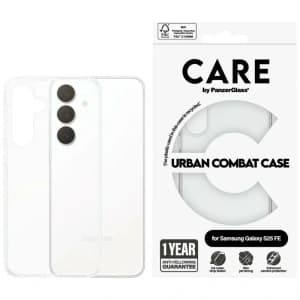 Etui CARE by PanzerGlass Flagship Urban  Combat do Samsung Galaxy S25 FE przezroczysty