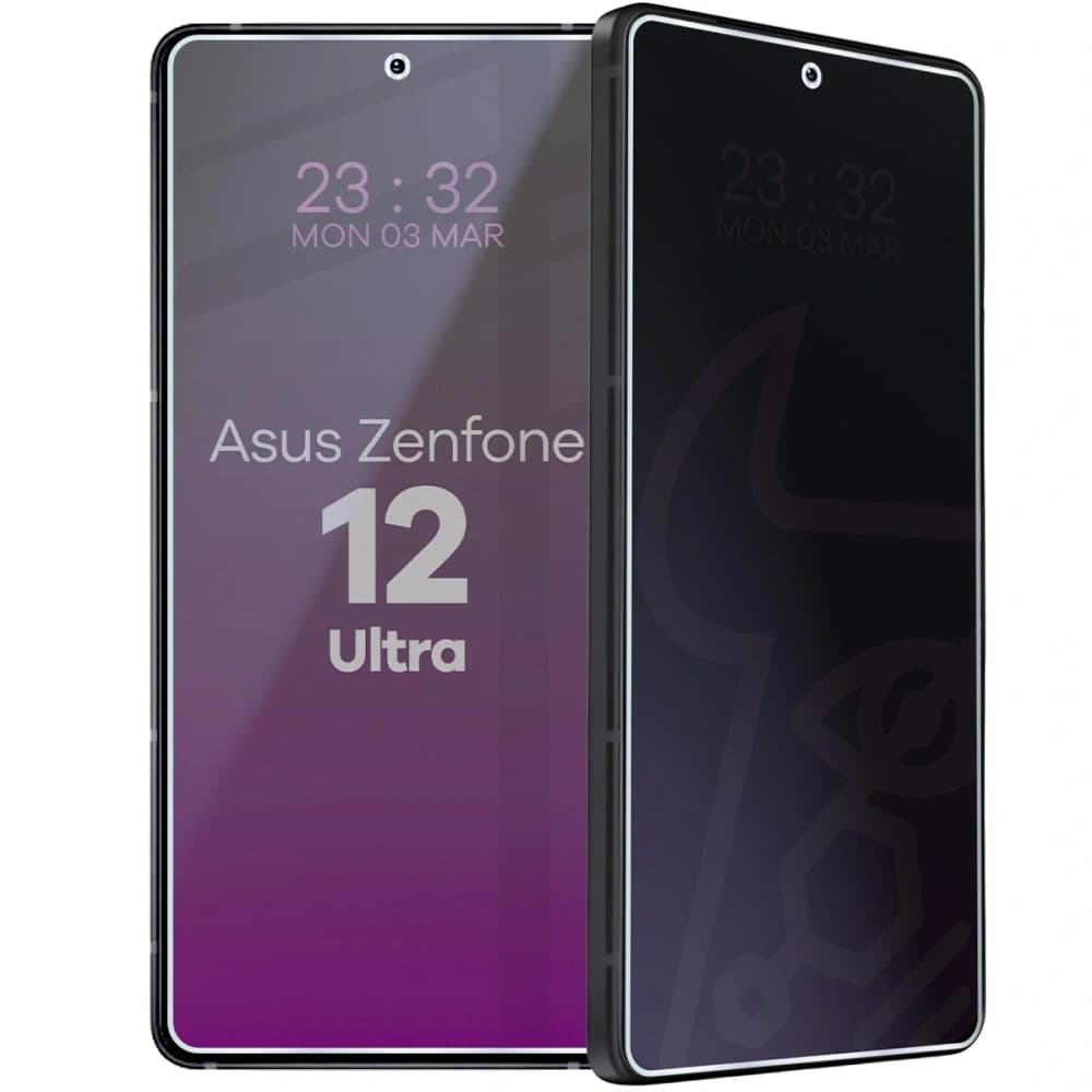Prywatyzujące szkło hybrydowe Bizon Glass Mule Shadow do Asus Zenfone 12 Ultra, matowe - 1