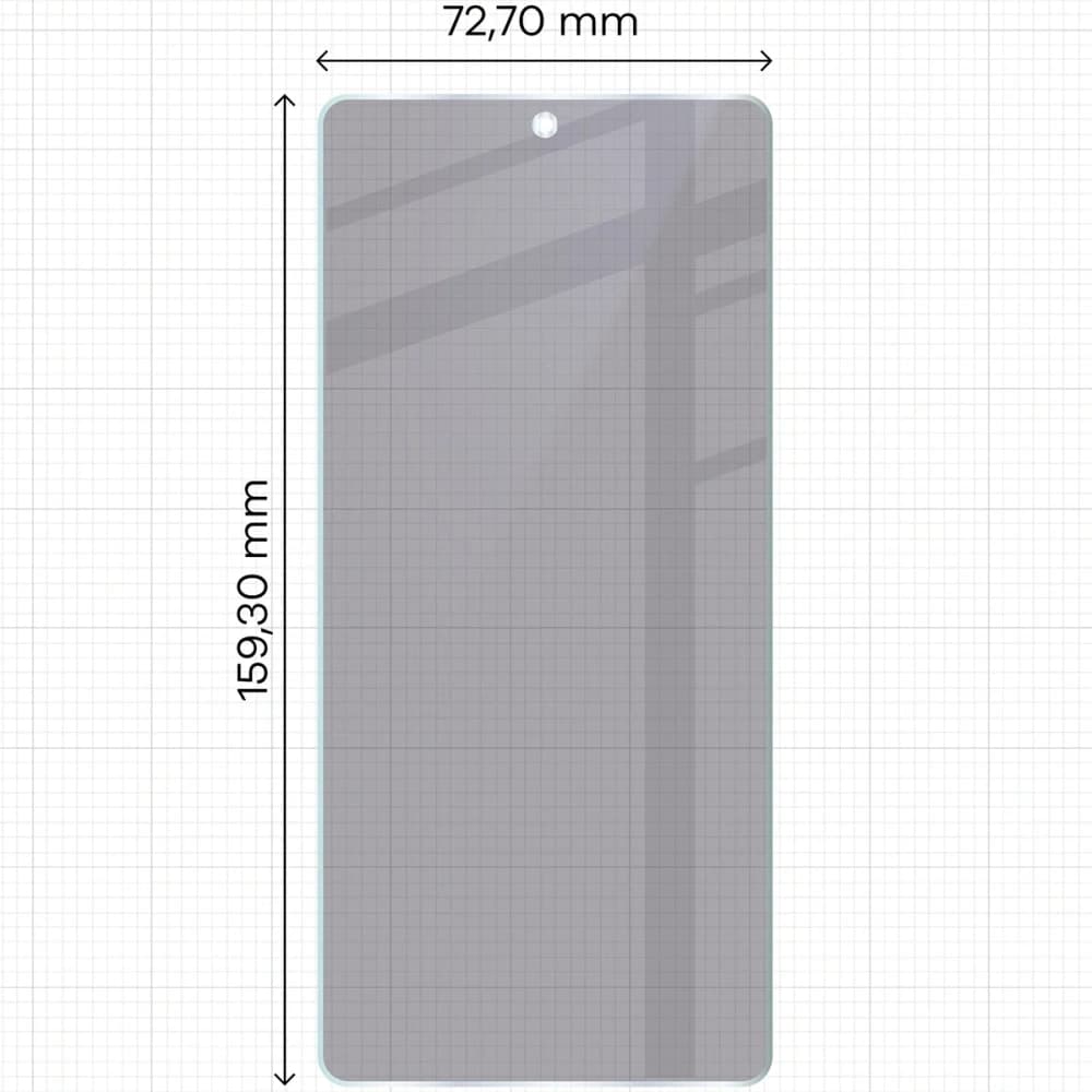 Prywatyzujące szkło hybrydowe Bizon Glass Mule Shadow do Asus Zenfone 12 Ultra, matowe - 2