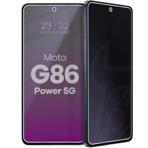 Datenschutz-Hybridglas Bizon Glass Mule Shadow für Motorola Moto G86 Power 5G, matt 
