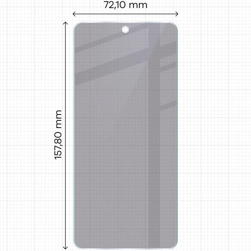 Datenschutz-Hybridglas Bizon Glass Mule Shadow für Motorola Moto G86 Power 5G, matt 
 - 2