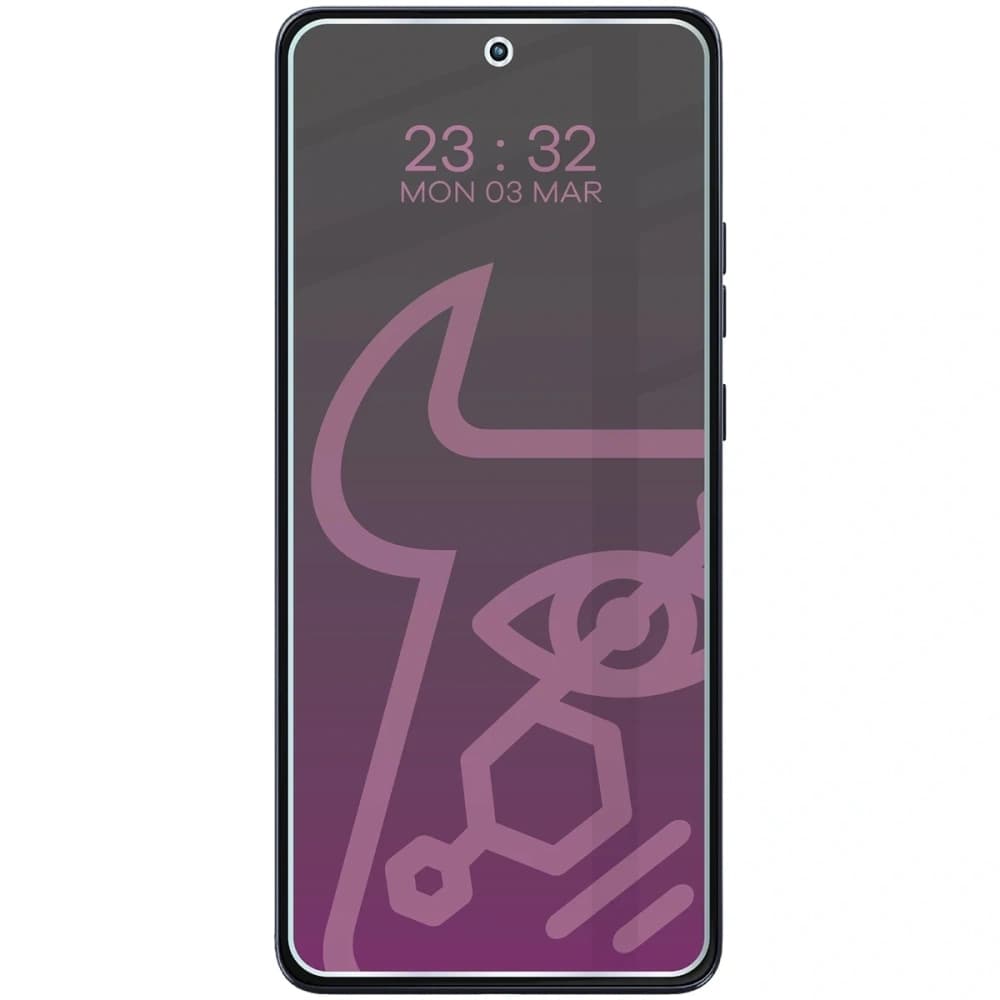 Datenschutz-Hybridglas Bizon Glass Mule Shadow für Motorola Moto G86 Power 5G, matt 
 - 3