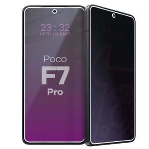 Datenschutz-Hybridglas Bizon Glass Mule Shadow für Xiaomi POCO F7 Pro, matt 
