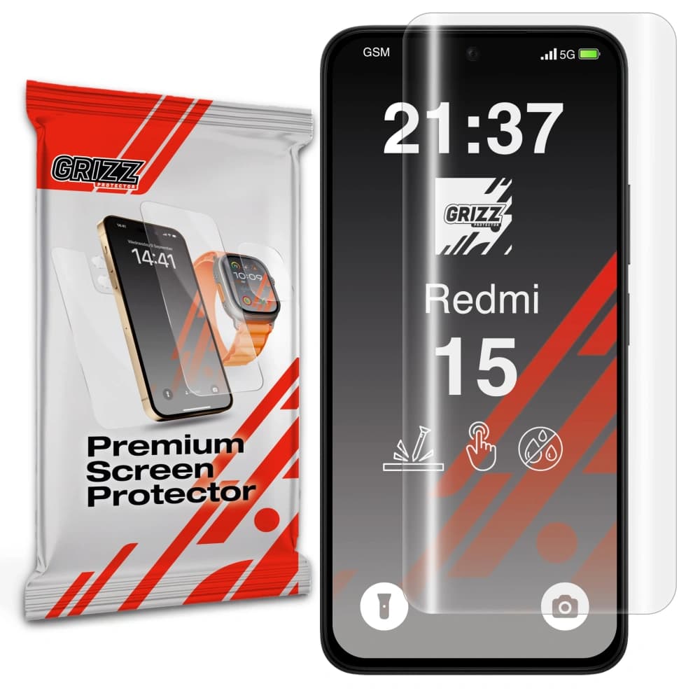 GrizzGlass Hydrofilm Xiaomi Redmi 15
- 1
