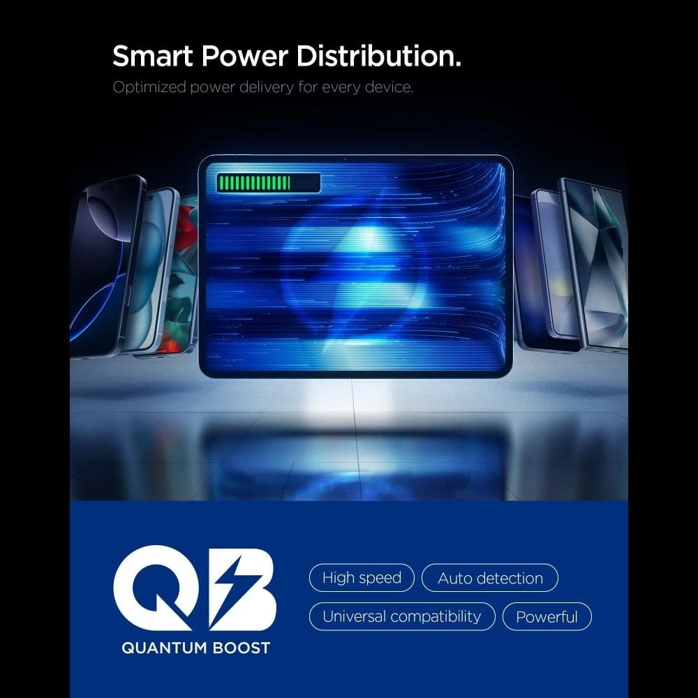 Spigen Essential EE673EU 2xUSB-C, USB-A Netzladegerät 67W Weiß
 - 5