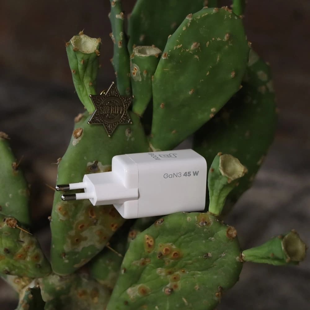 Bizon Charger VT-25B 25W USB-C PD, USB-A QC 4.0 GAN3 white - 12