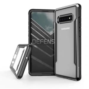X-Doria Samsung Aluminiumhülle Defense Shield Galaxy S10 (Falltest 3m) (Schwarz)