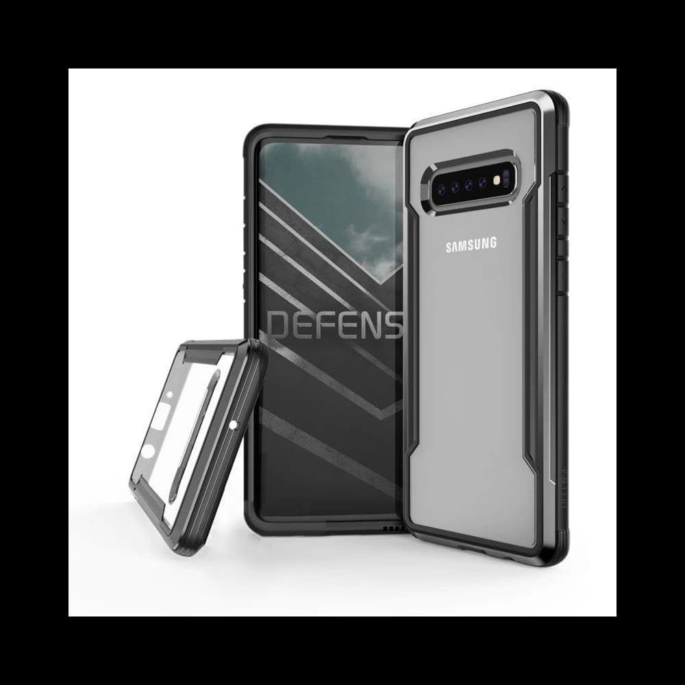 X-Doria Samsung Aluminiumhülle Defense Shield Galaxy S10 (Falltest 3m) (Schwarz) - 1