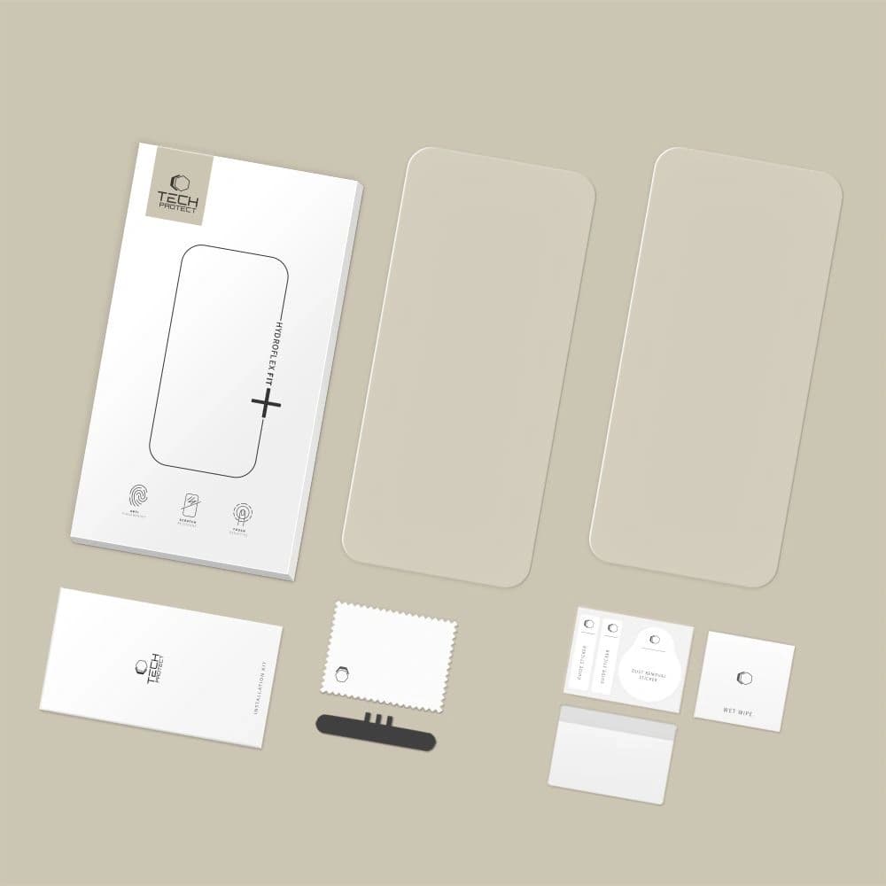 Tech-Protect Hydroflex Fit+ Motorola Edge 60 / 60 Pro / 60 Fusion Clear [2 PACK] - 5