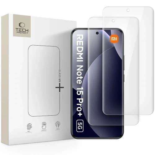 Tech-Protect Glass Uv+ Xiaomi Redmi Note 15 Pro+ Plus 5G Clear [2 PACK]
