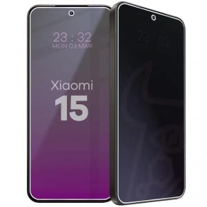 Prywatyzujące szkło hybrydowe Bizon Glass Mule Shadow do Xiaomi 15 matowe