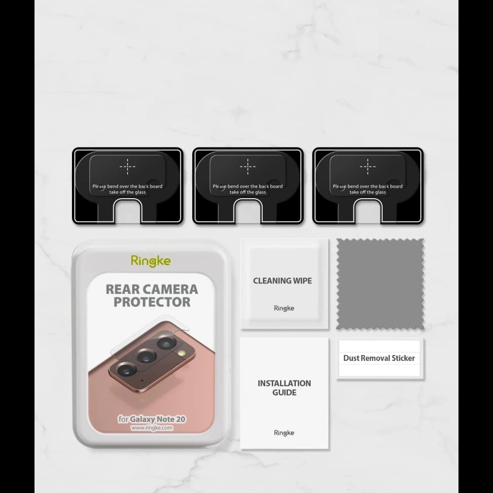 Ringke Camera Glass Samsung Galaxy Note 20 [3 PACK] - 12