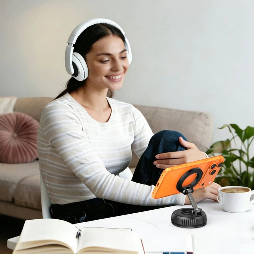 Tech-Protect N61 Magnetic MagSafe Windshield & Dashboard Car Mount Black - 6