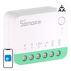 Intelligenter mini WiFi-Schalter Sonoff MINIR4M Matter (HomeKit, SmartThings, Home Assistant)
