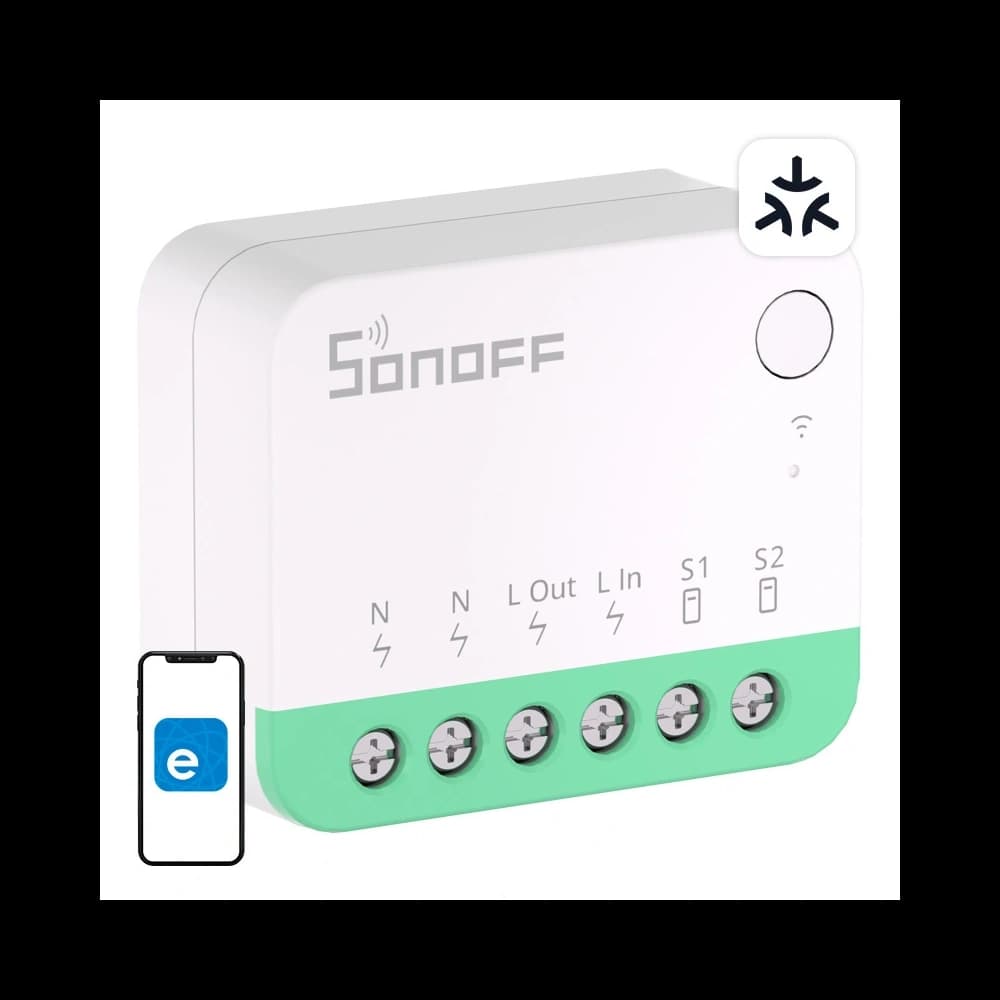 Intelligenter mini WiFi-Schalter Sonoff MINIR4M Matter (HomeKit, SmartThings, Home Assistant)
 - 1