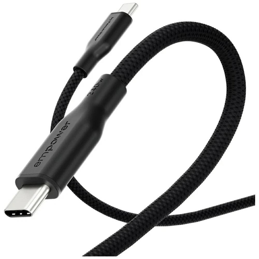 Kabel Empower by PanzerGlass Racing 240W USB-C / USB-C 1.2m czarny - 4
