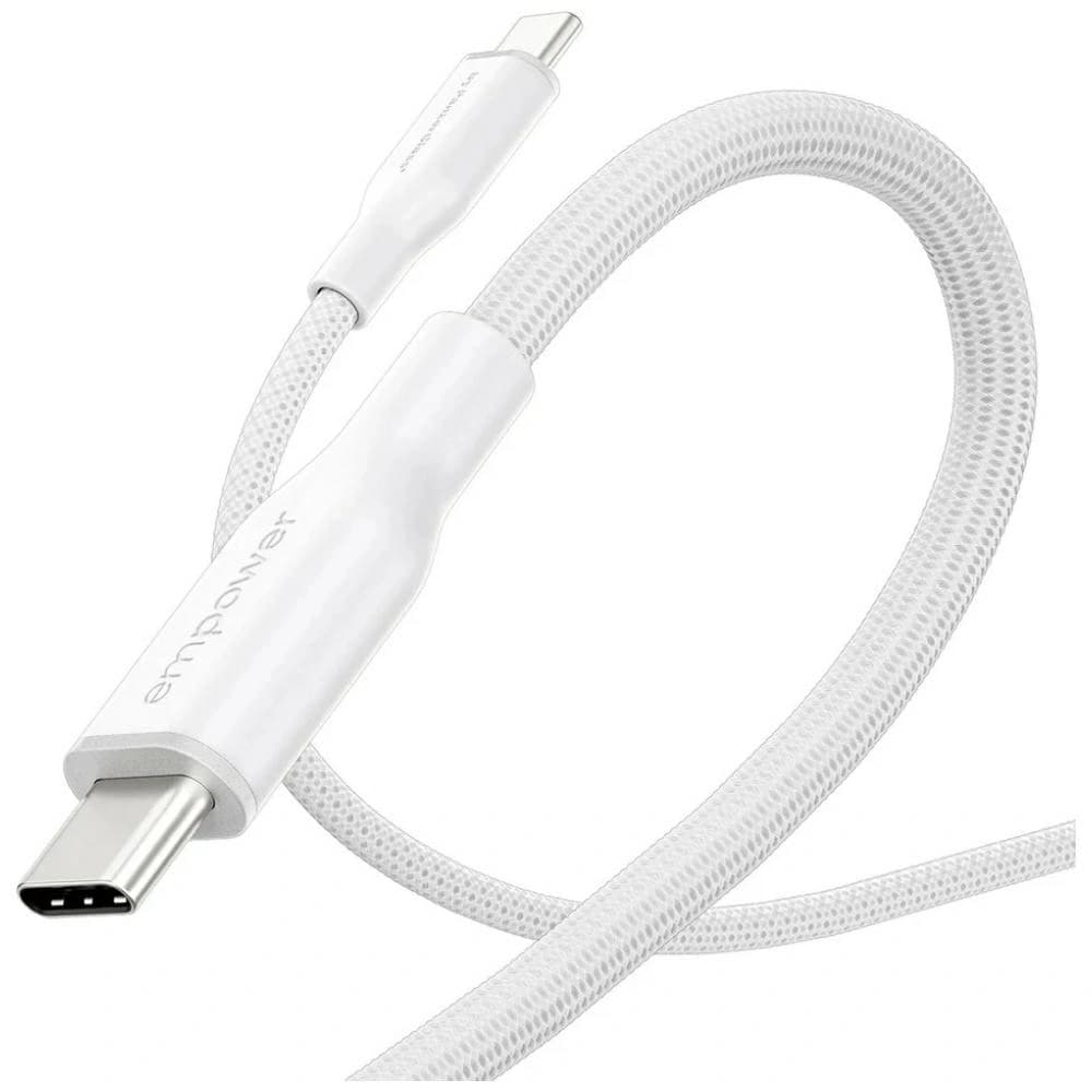 Kabel von PanzerGlass Racing Empower 60W USB-C / USB-C 2m silber-weiß
 - 4