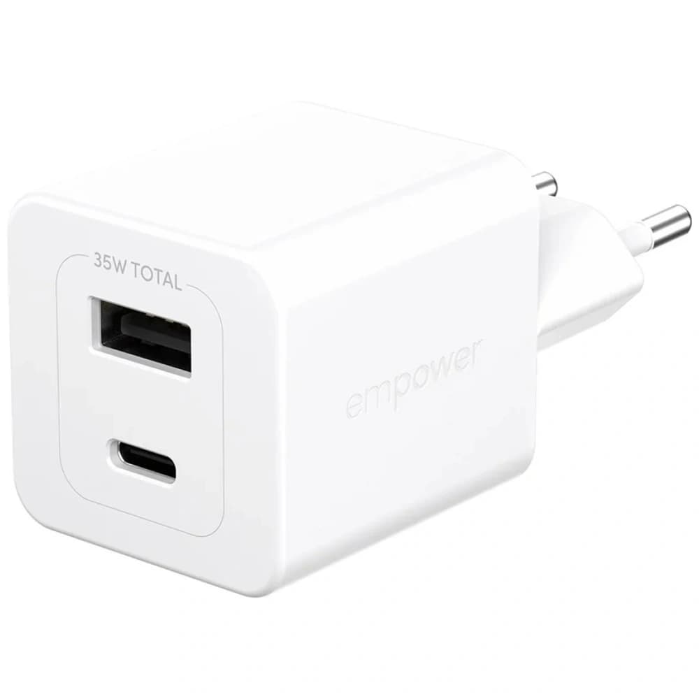 Empower by PanzerGlass Turbo 35W USB-A, USB-C Silver-White Wall Charger - 2